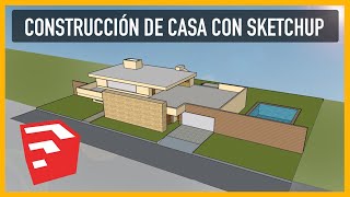 Cómo hacer una casa en Sketchup  Fácil y Rápido [upl. by Elery364]