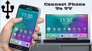 HOW TO CONNECT MOBILE PHONE TO TV  SHARE MOBILE PHONE SCREEN ON TV [upl. by Jeff]