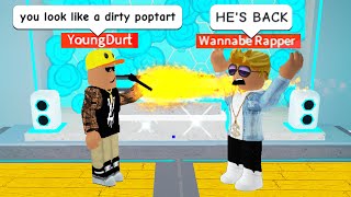 RAP BATTLING as a ROBLOX RAP GOD [upl. by Worden581]