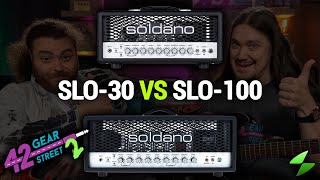 Soldano SLO30 vs SLO100 with John Browne and Mike Soldano [upl. by Irehj574]