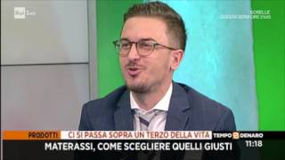 Come Scegliere il Materasso Giusto  Marco Piccoli su RAI1 [upl. by Ayar407]