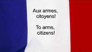 quotLa Marseillaisequot  France National anthem French amp English lyrics [upl. by Muir]