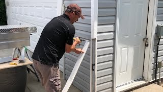 How To Replace A Vinyl Siding Corner [upl. by Notfilc102]