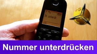 Telefon Anzeige Nummer  Telefonnummer unterdrücken [upl. by Caldwell]