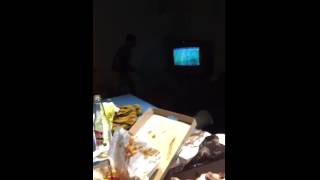 Cowboys fan destroys house [upl. by Aserej236]