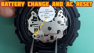 How To AC Reset After Battery Replacement GShock GA110 Watch  SolimBD [upl. by Franklin]