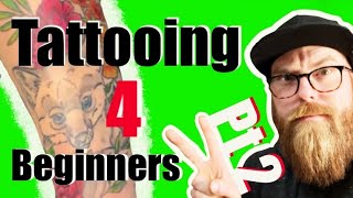 Tattooing for Beginners 👀How to tattoo color and more 💥Part 2 [upl. by Nemzzaj]