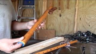 How to make a traditional Native American 6 hole flute part 1 [upl. by Holbrooke]