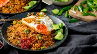 Easy Nasi Goreng  Indonesian Fried Rice Recipe [upl. by Alaunnoif]