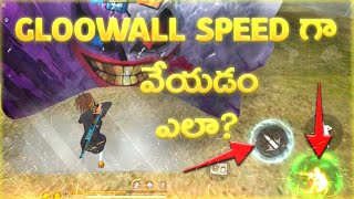 Fast Gloo Wall pro Tips amp Tricks in free fire in telugu [upl. by Fafa858]