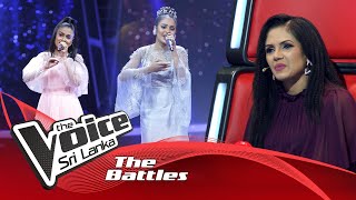 The Battles  Hansi Shalika V Ishara Kalpani  Sanda Eliya Mamai Nam  The Voice Sri Lanka [upl. by Emyle565]