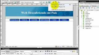 Dreamweaver Botones y Menus Parte 3 [upl. by Caiaphas]