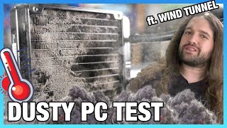 Dusty PC vs Clean PC Wind Tunnel amp Thermal Benchmark Years of Dust [upl. by Gio]