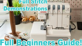 Overlockers For Beginners  Stitch Demonstrations amp Full Guide  Ryan Rix [upl. by Niu]