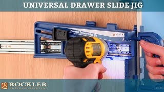 Rockler Universal Drawer Slide Jig [upl. by Auqenat815]