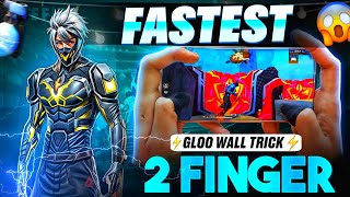 FASTEST Gloo Wall Trick with 2 FINGER ONLY– Free Fire Tutorial [upl. by Lytsyrk]