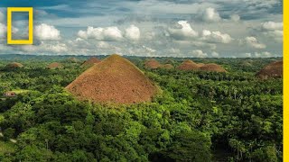 Soar Over the Chocolate Hills in the Philippines  National Geographic [upl. by Ojibbob]