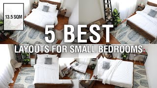 5 Best Layouts For Small Bedrooms 135 sqm  MF Home TV [upl. by Lleumas]