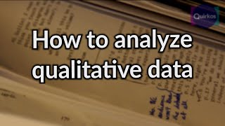 How to Analyze Qualitative Data [upl. by Lattie42]