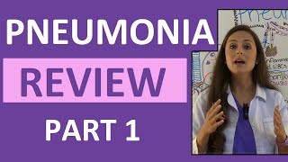 Pneumonia Symptoms Pathophysiology Nursing  Respiratory Disorders NCLEX Lecture Part 1 [upl. by Syck]