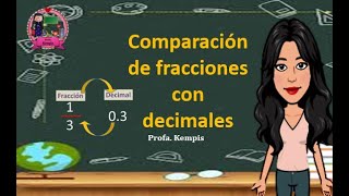 Comparando fracciones con decimales [upl. by Anitsim898]