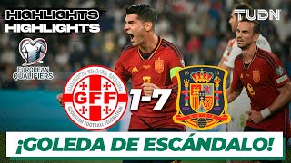 Georgia 17 España  HIGHLIGHTS  UEFA Qualifiers 2023  TUDN [upl. by Emrich]