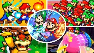 Evolution of Bros Attacks in Mario amp Luigi Games 20032017 [upl. by Gross982]