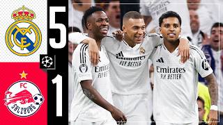 HIGHLIGHTS  Real Madrid 51 Salzburg  Champions League [upl. by Yorel]