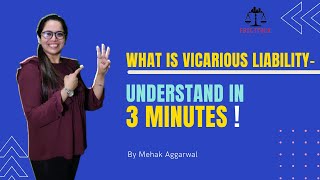 Lecture 9  What is Vicarious Liability  Law of Torts by Mehak Aggarwal  Fast Track DU LLB [upl. by Selinski]