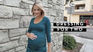 Maternity Outfits for Work  Dressing For Two [upl. by Oilla]