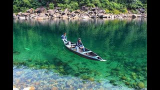 Dawki  Cleanest River in India  Meghalaya [upl. by Aniretak26]