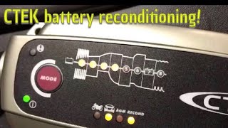 CTEK battery reconditioning and charging [upl. by Argyle]