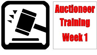 Auctioneer Training Dills for Beginners  Week 1 [upl. by Enttirb384]