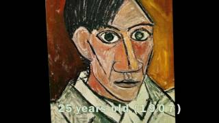 Pablo Picasso’s Self Portrait Evolution From Age 15 To Age 90 [upl. by Scevo]