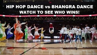 GODS PLAN  Hip Hop Dance vs Bhangra  NBA Toronto Raptors HALF TIME Battle for Nav Bhatia [upl. by Hector]