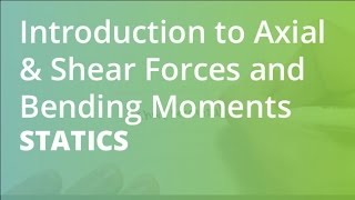 Introduction to Axial amp Shear Forces and Bending Moments  Statics [upl. by Aikem]