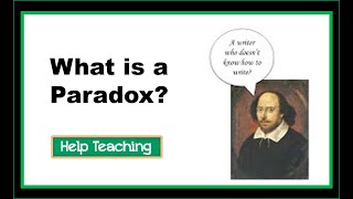 What is a Paradox  Reading Literature Lesson [upl. by Melicent227]