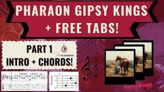 Gipsy Kings  Pharaon  Flamenco Guitar Lesson  Introduction with TABS  Guitar Chords PART 1 [upl. by Ydnab]