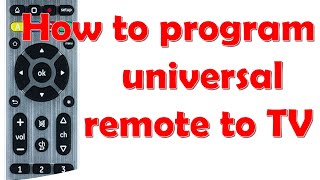 How to program universal remote to TV Easy setup guide [upl. by Iredale]