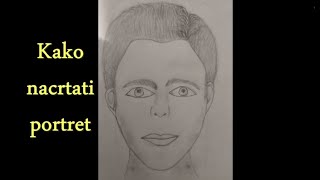 Kako jednostavno nacrtati portret  How to draw a portrait for beginners [upl. by Alimac]