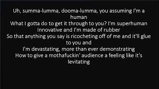 RAP GOD FAST PART  EMINEM LYRICS [upl. by Thgiwd385]