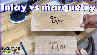 Inlay vs Marquetry [upl. by Ahsenrat]