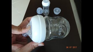 Philips AVENT Natural Feeding Bottles  2 Step procedure for Correct Use [upl. by Adaline]