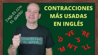 CONTRACCIONES EN INGLÉS las contracciones más usadas [upl. by Terrab]