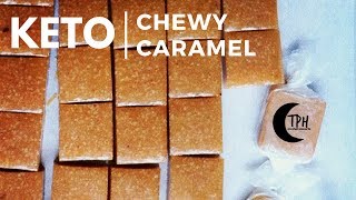 Keto Chewy Caramel with Allulose  Revised LowCarb Caramel Recipe [upl. by Aehsrop501]