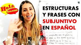 Spanish Subjunctive 3 Structures amp Phrases You Need To Know  HOLA SPANISH  BRENDA ROMANIELLO [upl. by Brock]