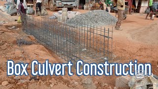 Box Culvert Construction  Box Culvert Design  Box Culvert Detailing [upl. by Erroll]