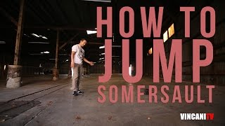 Learn How To Jump Into A Somersault  Beginning Breaking Tutorial [upl. by Naihtsirc]