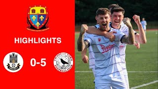 Caerleon 05 Cwmbrân Town  Gwent FA Senior cup  Quarter final highlights [upl. by Ahsinaw353]