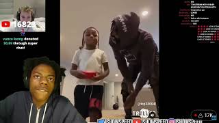 IShowSpeed React To NBA Youngboy Dissing Adin Ross [upl. by Ahtnams639]